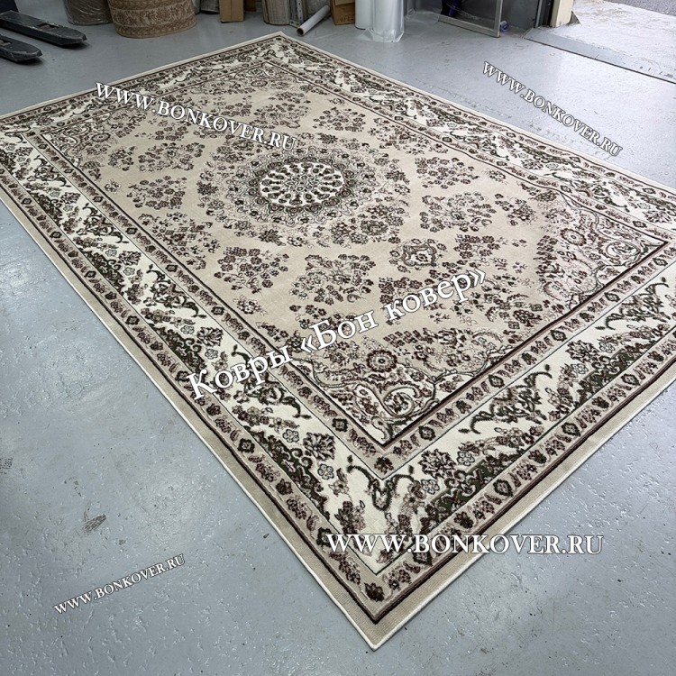 Ковер Лайт Карпет New 4 Дизайн 16 Бежево-Коричневый